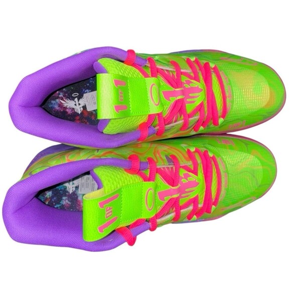 Puma MB.01 Inverse Toxic Size 13 Green Pink Basketball Sneakers LaMelo Shoes New - Picture 6 of 9